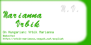 marianna vrbik business card